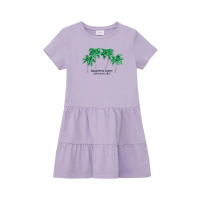 Abbildung von s.Oliver Junior Mädchen 2145981 Kleid mit Pailletten, lila 4704, 98