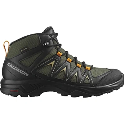 Abbildung von Salomon X Braze Mid Gore Tex Herren Wander Wasserdichte Schuhe, Hiking Basics, Sportliches Design, Vielseitiger Einsatz, Olive Night, 42
