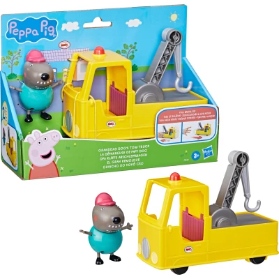 Abbildung von Peppa Wutz Opa Hund Abschleppauto