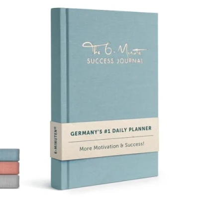 Abbildung von The 6 Minute Success Journal Daily Planner, Organiser Achieve Your Goals with more Motivation, Mindfulness &amp; Focus Premium Quality, A5, Undated (Sky Blue)