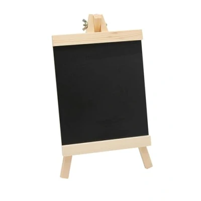Abbildung von Paintersisters® Tafel Staffelei 28cm für Kreide Kleine Tisch, Kreidetafel zum aufstellen aus Kiefernholz