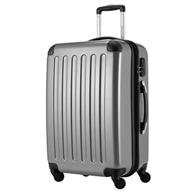 Abbildung von HAUPTSTADTKOFFER Alex Mittelgroßer Hartschalenkoffer, 4 Rollen, Koffer, Trolley, Rollkoffer, Reisekoffer, Volumenerweiterung, 65 cm, 74 Liter, Silber