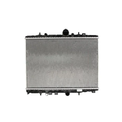 Abbildung von NRF EASY FIT 58347 Kühler, Motorkühlung Aluminium 554 380 29 mit Dichtring Kühlrippen gelötet PEUGEOT: 607 Saloon, CITROËN: C5 I Estate