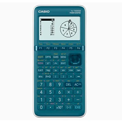 Abbildung von Casio FX 7400GIII Grafikrechner Cyan Display (Stellen): 21 batteriebetrieben (B x H T) 87.5 21.3