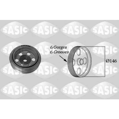 Abbildung von SASIC 2150016 Kurbelwellenriemenscheibe 146 PEUGEOT: Boxer Minibus