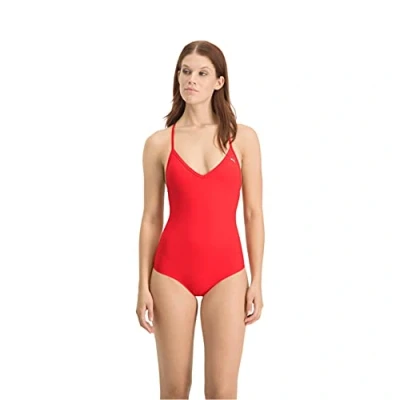 Abbildung von PUMA Damen Swimsuit, red, XS