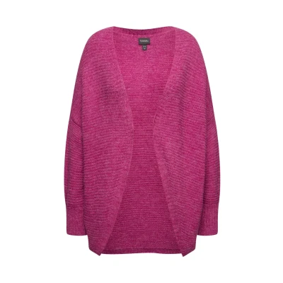 Abbildung von Ulla Popken Strickjacke, Damen, Größe: 46/48, Dark mauve