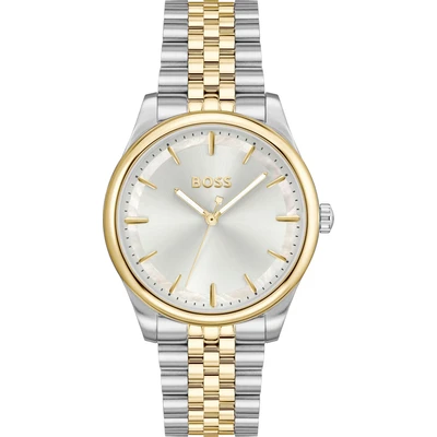 Abbildung von BOSS Graceful Uhr silvercoloured/goldcoloured, Damen, Größe: One Size, Silver coloured/gold coloured
