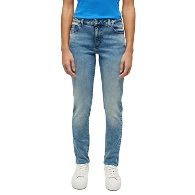 Abbildung von Mustang Style Crosby Jeans Slim Fit, Damen, Größe: 31x32, Blau