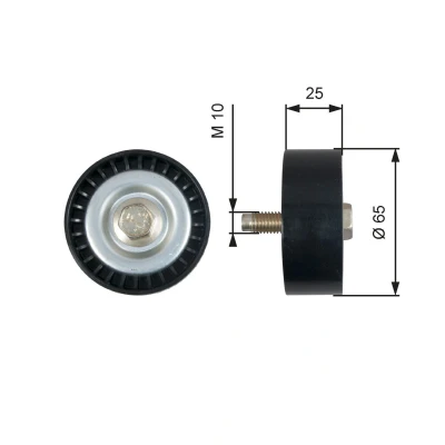 Abbildung von GATES T36322 Umlenkrolle FleetRunner Micro V Stretch Fit JEEP: Patriot
