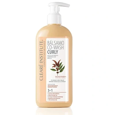 Abbildung von Clearé Institute Co Wash Curly Balsam Definierte Locken, Feuchtigkeit und Glanz Reinigt, pflegt entwirrt Perfekte Locken 98% natürliche Inhaltsstoffe 330ml