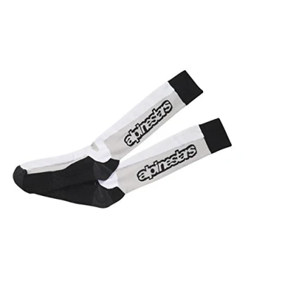 Abbildung von Alpinestars, Touring Summer Socks, Technische Socken, Kompressionsstrümpfe für Damen und Herren, Funktionssocken Motorradfahren, Motocross, Fahrradfahren, Laufen Weiß Größe L XXL (1er stück)