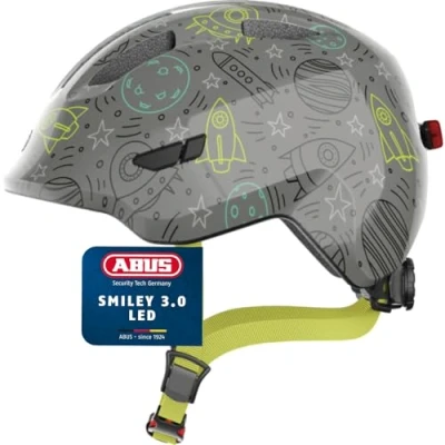 Abbildung von ABUS 67299 Fahrradhelm, Grau (Grey Space), M (50 55 cm)