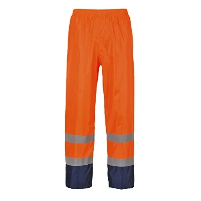 Abbildung von Portwest Klassische Kontrast Warnschutz Regenhose, Größe: L, Farbe: Orange/Marine, H444ONRL