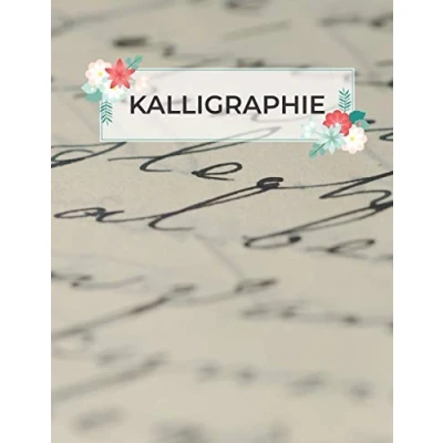 Abbildung von Kalligraphie: Übungsheft mit Kalligrafie Papier zum Üben des Schönschreibens