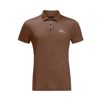 Abbildung von Jack Wolfskin Poloshirt, Herren, Größe: XL, Dark rust heather