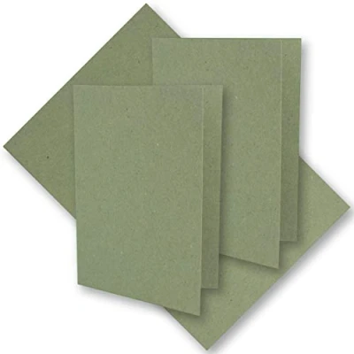 Abbildung von 25x grünes Vintage Kraftpapier Falt Karten 210 x 148 mm DIN A5 Grün Recycling 220 g blanko Klapp UmWelt by GUSTAV NEUSER