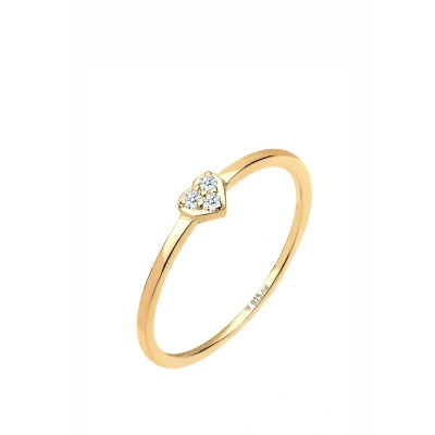 Abbildung von Elli HERZ Symbol Diamant Ring, Damen, Größe: 52, Gold