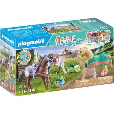 Abbildung von Playmobil® Konstruktions Spielset »Morgan, Quarter Horse &amp; Shagya Araber (71356), Horses of Waterfall«, (28 St.), 3 Pferde