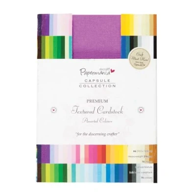 Abbildung von Papermania Premium Textured Solid Cardstock Pack A6 75/Pkg Multi