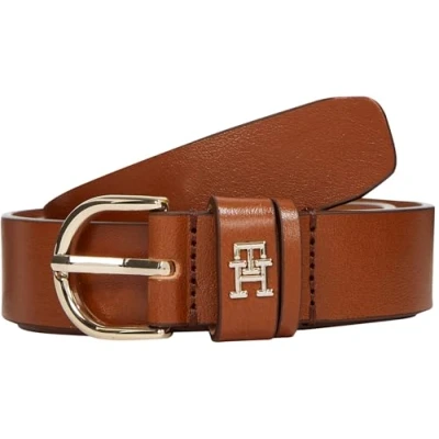 Abbildung von Tommy Hilfiger Damen Gürtel Essential Effortless 2,5 cm Ledergürtel, Braun (Cognac), 70