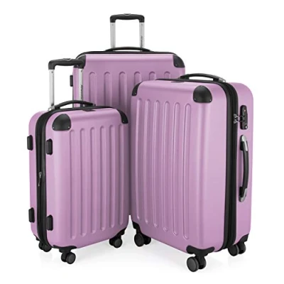 Abbildung von HAUPTSTADTKOFFER SPREE 3er Trolley Set Rollkoffer Reisekoffer, (S, M und L) Koffer Set, 4 Doppel Rollen, , Flieder