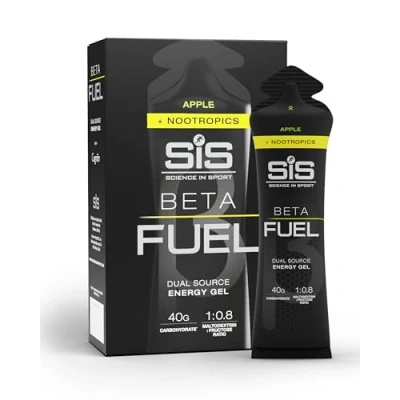 Abbildung von Science in Sport BETA Fuel + Nootropica Gel 6 x 60ml Apfel Energiereiches Kohlenhydrate mit 40g Kohlenhydrate, Energy für Ausdauersportler
