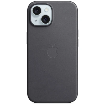 Abbildung von Apple MagSafe Textiel Back Cover Schwarz iPhone 15