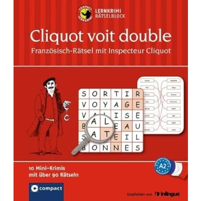 Abbildung von Cliquot voit double: 8 Mini Krimis mit Rätseln Französisch A2 (Compact Lernkrimi Rätselblock)