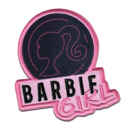 Abbildung von Comercial Mercera Barbie © Girl Aufnäher, Bügelbild, Aufbügler, Applikationen, Patches, Flicken, zum aufbügeln, Größe: 7 x 6,6 cm