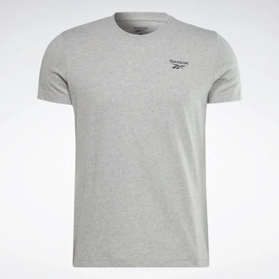 Abbildung von Reebok LEFT Chest LOGO TEE Tshirt basic, Herren, Größe: XL, Medium grey heather