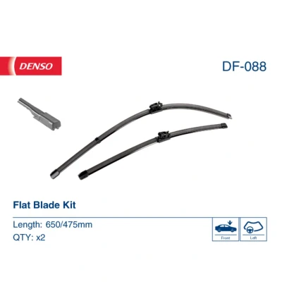 Abbildung von Scheibenwischer Denso DF 088 Flachbalkenwischblatt MERCEDES BENZ: B Class, GLA