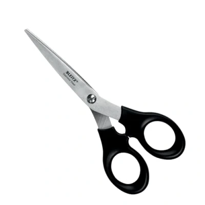 Abbildung von Leitz Edelstahlschere 165 mm, mm in einer plastikfreien Verpackung, 54230095