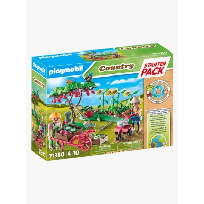 Abbildung von Playmobil® Konstruktions Spielset »Starter Pack, Bauernhof Gemüsegarten (71380), Country«, (91 St.), teilweise aus recyceltem Material