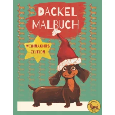 Abbildung von Dackel Malbuch: das witzige Geschenk für Weihnachten