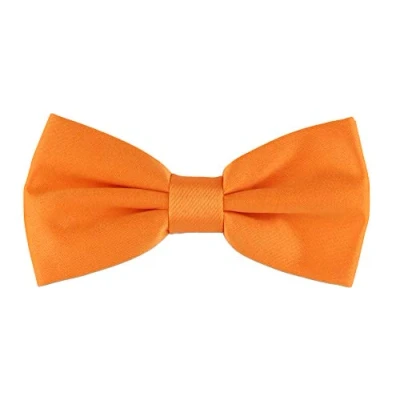 Abbildung von Ladeheid Fliege Kinder Jungen mit einstellbarem Band für Anzug festlich Kinderfliege Mode Jungs MJ (10cm x 5cm) 5cm, Orange)
