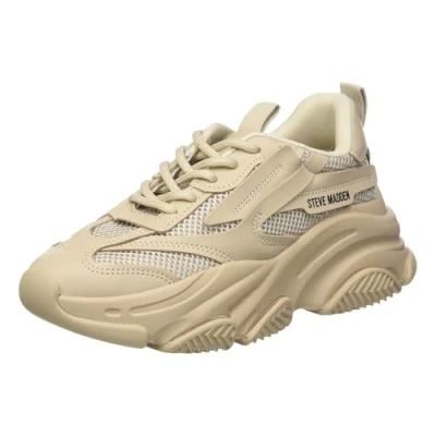 Abbildung von Steve Madden Damen Possession Sneaker, Hellbraun, 38 EU