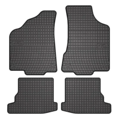 Abbildung von FROGUM 0402 Fußmattensatz Gummi vorne und hinten 4 schwarz Maßgefertigt VOLKSWAGEN: Polo III Hatchback