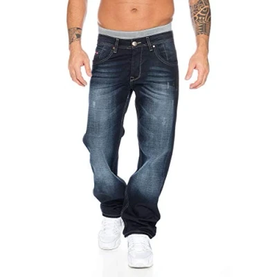 Abbildung von Rock Creek Herren Jeans Hose Blau RC 2091 [W36 L40]