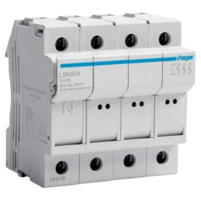 Abbildung von Trennbarer Sicherungshalter (LSN504) Typ L38 3P+N 32A 4 Module 690V