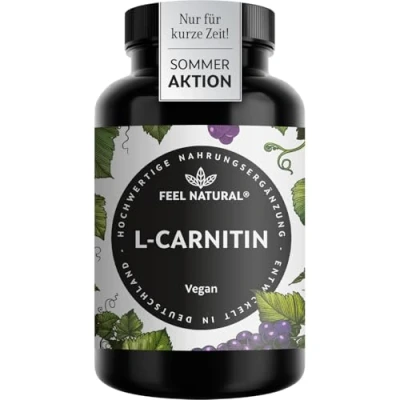 Abbildung von L Carnitin 120 Kapseln Spitzenrohstoff Carnipure® hochdosiert, ohne Zusätze, in Deutschland produziert, vegan