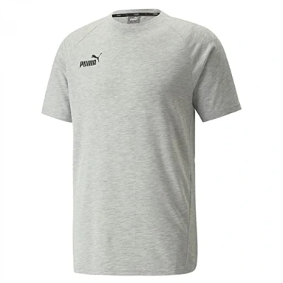 Abbildung von Puma Teamfinal Tshirt basic, Herren, Größe: XL, Light gray heather
