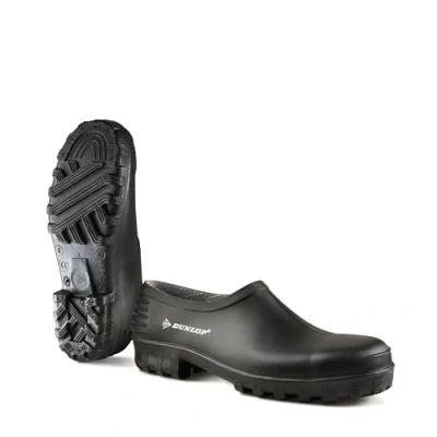 Abbildung von Dunlop Protective Footwear Unisex Erwachsene Monocolour Wellie Gummistiefel Clogs, Schwarz (black), 43 EU