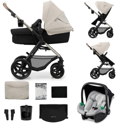 Abbildung von Kinderkraft MOOV 2 3 in 1 Kombikinderwagen, Moonlight Grey, Kinderwagen,