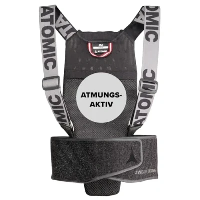 Abbildung von ATOMIC Live Shield JR Rückenprotektor für Kinder &amp; Jugendliche Leichter atmungsaktiver Protektor Uneingeschränkte Bewegungsfreiheit(Die Gürtelfarbe kann variieren/schwarz oder orange)