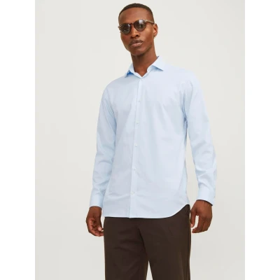 Abbildung von Jack &amp; Jones Premium Jprblaparker Businesshemd, Herren, Größe: Large, Chambray blue