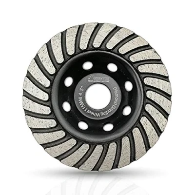 Abbildung von SHDIATOOL Diamant Schleiftopf 115mm Turbo Diamanttopfschleifer Schleifscheibe für Beton Mauerwerk Granit Marmor Naturstein
