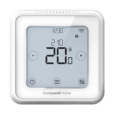 Abbildung von Honeywell Home Y6R910WF6068 Blanc T6 Smart WiFi Thermostat, Verbindung mit App für mehr Sparsamkeit und Effizienz. Kompatibel Apple HomeKit, Google Home, Amazon Alexa IFTTT, Weiß, 103 x mm