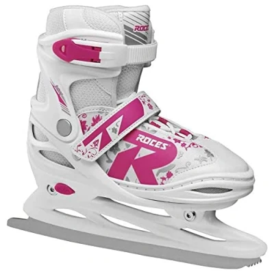 Abbildung von Roces Kinder Jokey Ice 2.0 Verstellbarer Schlittschuh, White/Fuchsia, 34 37