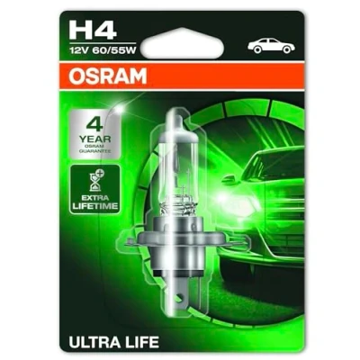 Abbildung von OSRAM 64193ULT 01B Glühlampe, Fernscheinwerfer H4 12V 60/55W 3200K Halogen VOLKSWAGEN: Sharan I, CADDY 4 Kombi, Passat B5 Estate, AUDI: A3 Hatchback
